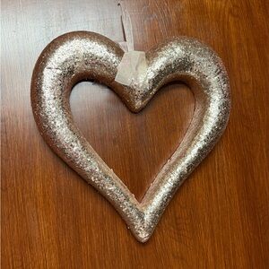 Valentines Days Glittery Heart Shaped Wall Decor